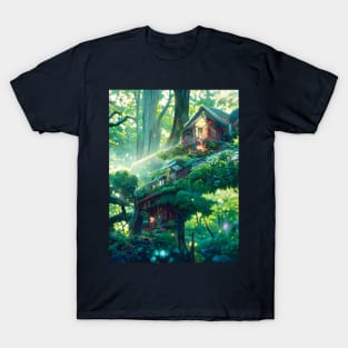 Magical Forest and Its Secret Beautiful Cottage in Jungle T-Shirt